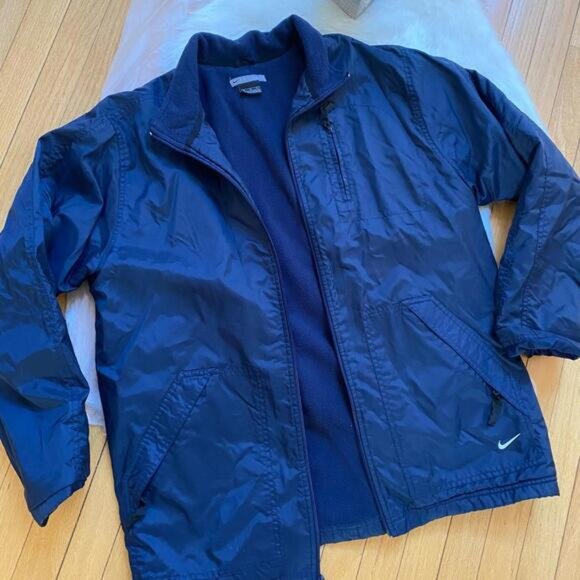 Nike Men's Navy Blue Windbreaker Jacket Medium - Picture 3 of 5